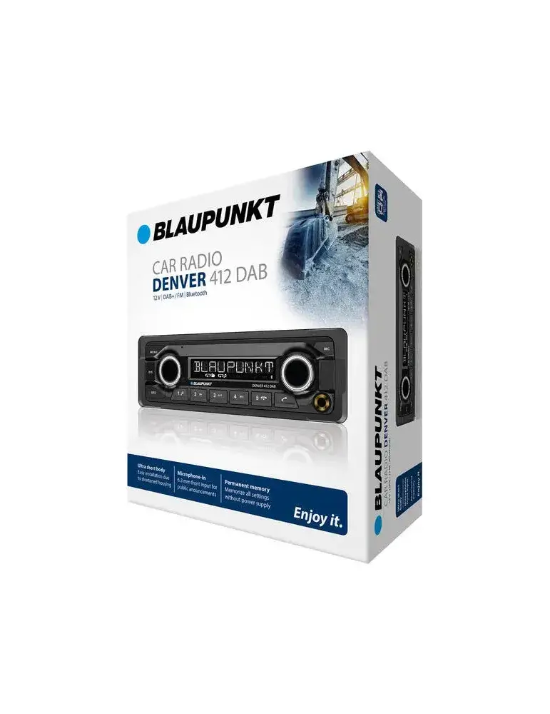 Radio samochodowe DAB+ | Denver 412 DAB | Bluetooth | BLAUPUNKT