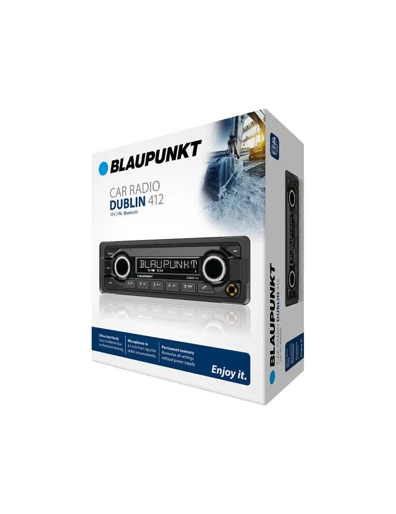 Radio 1DIN Blaupunkt Dublin 412 | Bluetooth USB FLAC | BLAUPUNKT