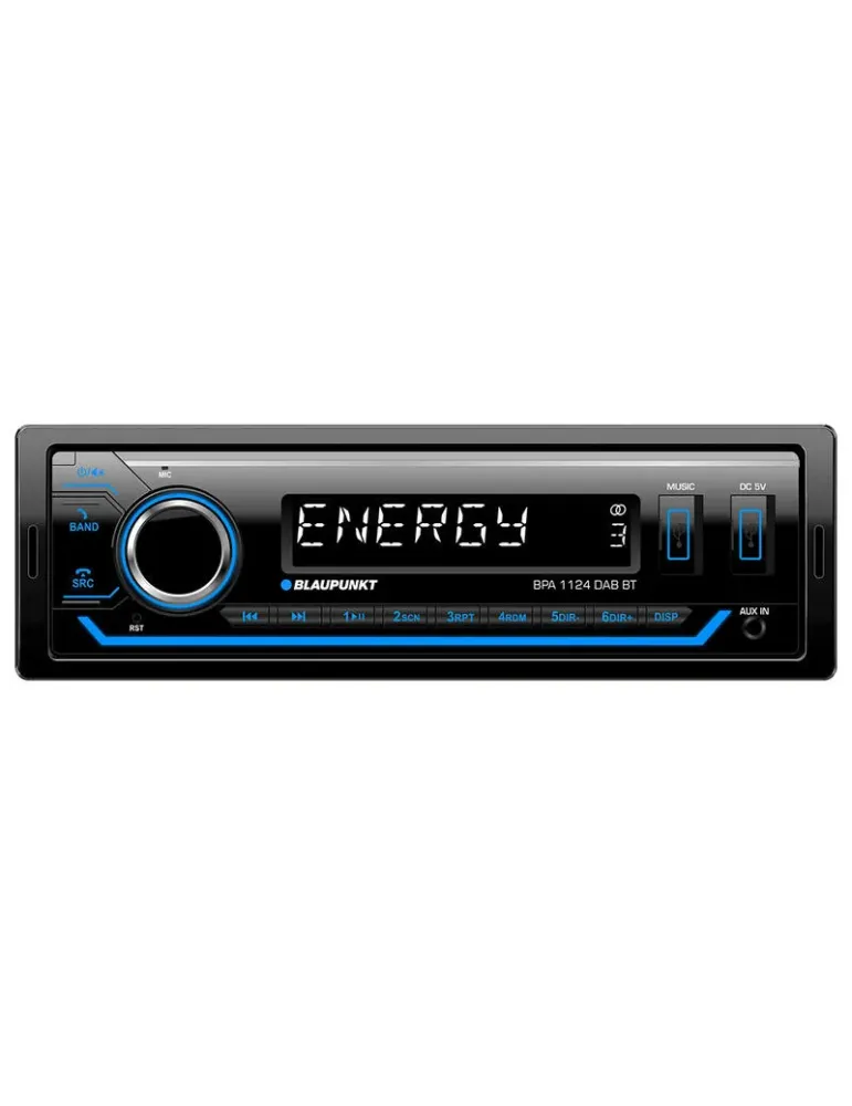 Radio 1 din z bluetooth i dab+ | BPA 1124 DAB BT | BLAUPUNKT