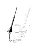 Antena AM/FM DAB+ 12V Blaupunkt DAB-A-a | DIN | BLAUPUNKT