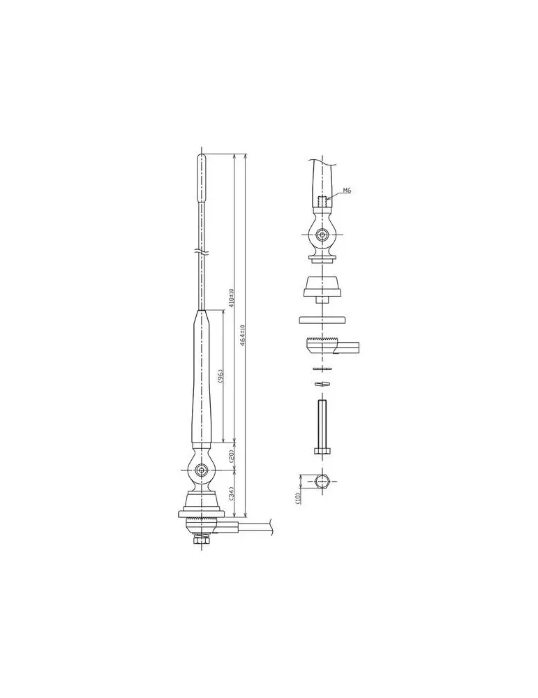 Antena dachowa DAB+ FM/AM | Club T48 DAB | pasywna | BLAUPUNKT