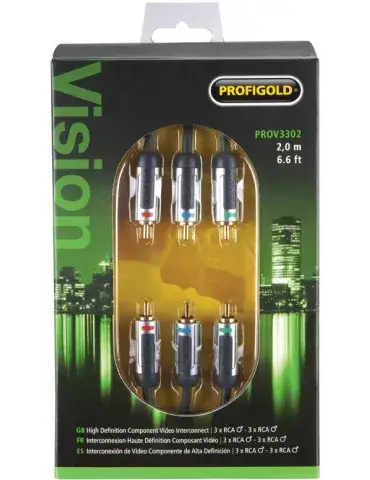 Przewód Component [3X Rca M - 3X Rca M] - 2.0M Prov3302 2