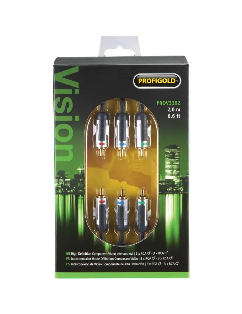 Przewód Component [3X Rca M - 3X Rca M] - 2.0M Prov3302