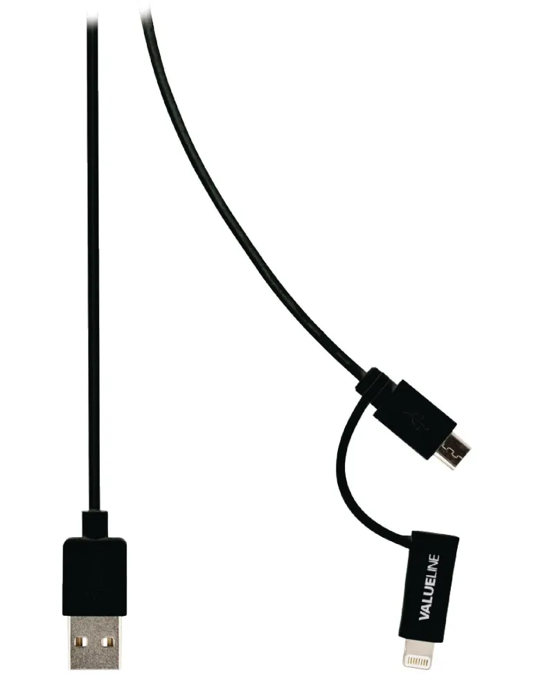 2 W 1 Lightning I Micro Usb Vlmp39400B1.00 (1.0M)