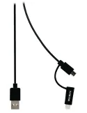 2 W 1 Lightning I Micro Usb Vlmp39400B1.00 (1.0M)