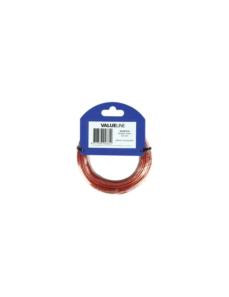 Vl Bulk Speaker Cable [2X 0.5Mm2 10M Transparent] Naub1510 (10M)