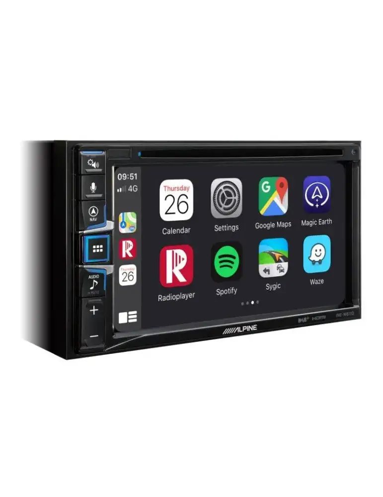 Alpine INE-W611 — Stacja multimedialna 2DIN z CarPlay i Android Auto