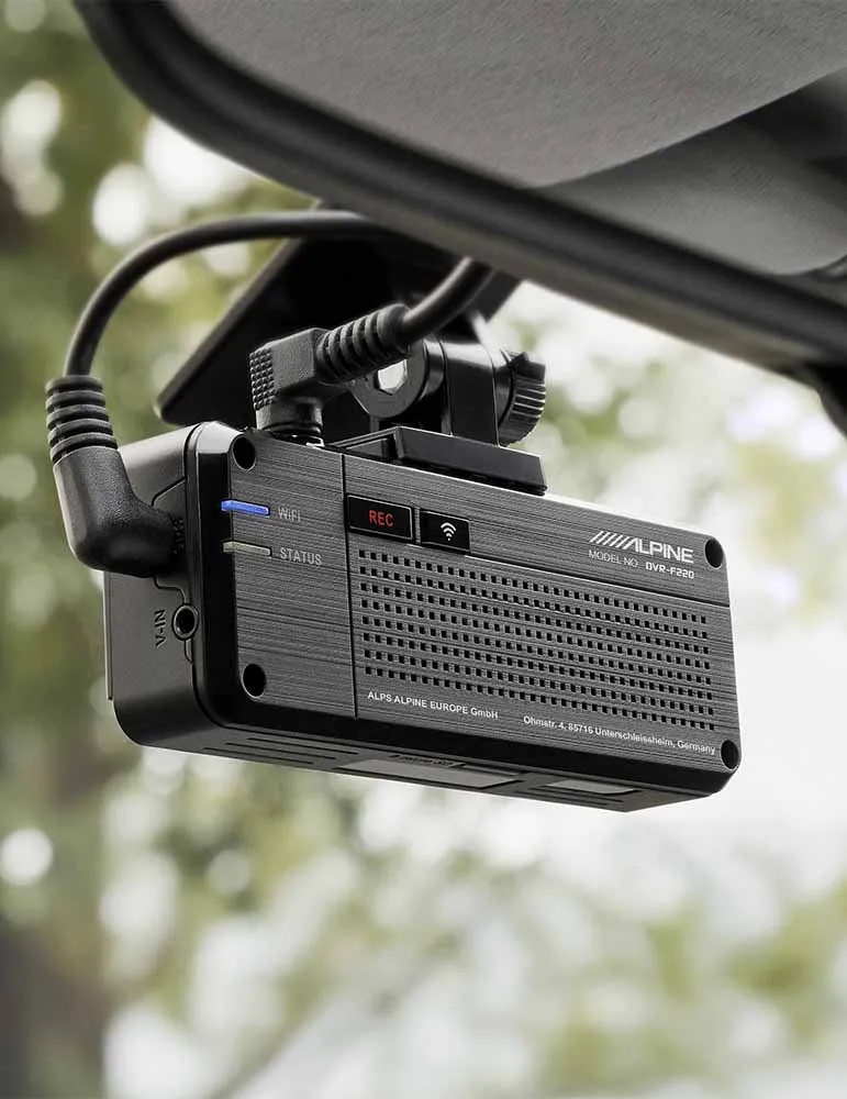 Kamera samochodowa ALPINE DVR-F220 | ADAS | Wiele kamer