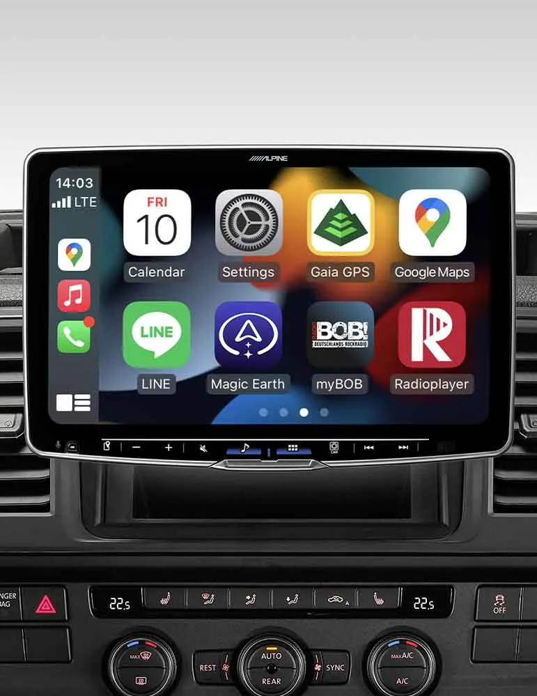 Zestaw instalacyjny ALPINE KIT-HALO-VW303 | 1DIN i 2DIN