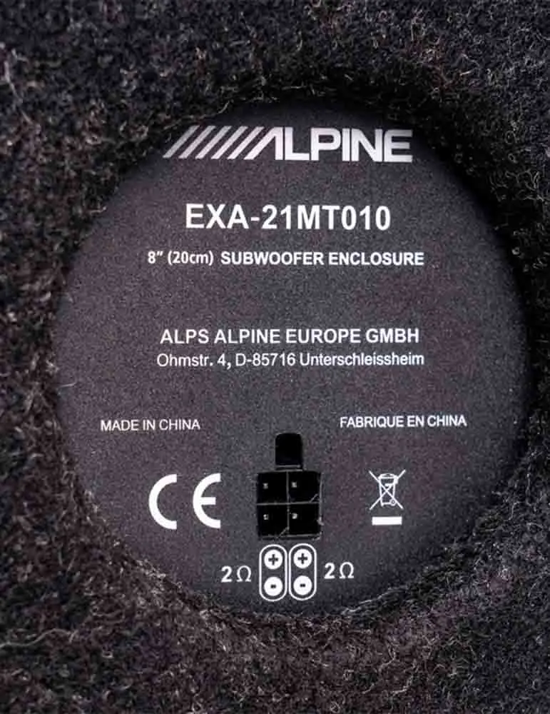 Subwoofer ALPINE SWC-D84T6 | 8" | Mocny bas | Kompaktowy design