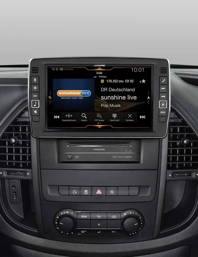 Stacja nawigacyjna ALPINE X903D-V447 | Mercedes Vito 447