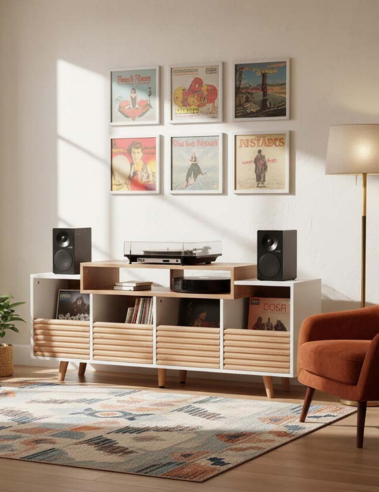 Norstone Stolik na winyle Oslo Vinyl 1600 - stojak na płyty