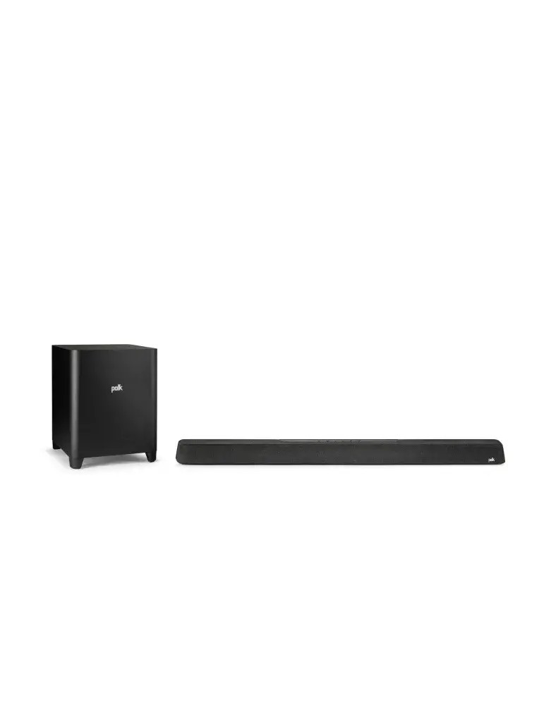 SYSTEM WIRTUALNEGO KINA POLK AUDIO Z BEZPRZEWODOWYM SUBWOOFEREM - CZARNY - OUTLET - GLO
