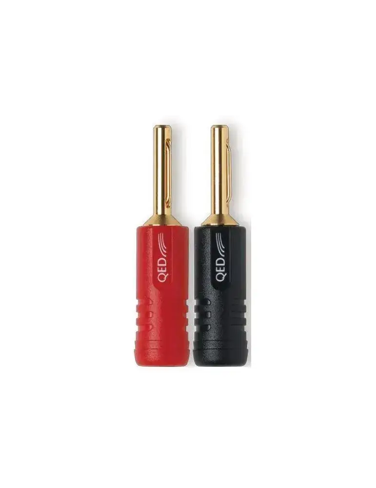 QED BANANOWE ZŁĄCZE GŁOŚNIKOWE WKRĘCANE NA KABEL (KPL 50 SZT) QE1870 - OUTLET - GLO