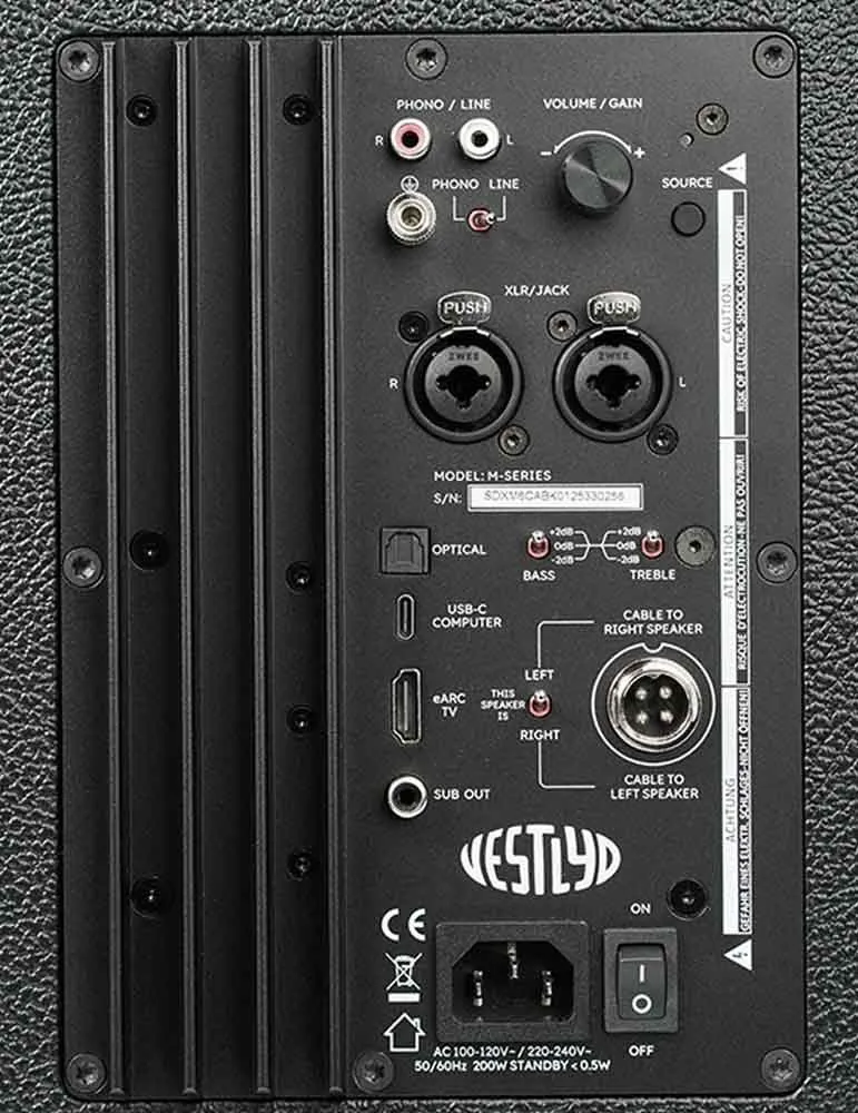 Vestlyd M6C Aktywne Kolumny Aktywne Hi-Fi