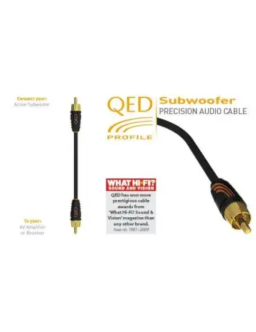Przewód do subwoofera QED PROFILE | RCA M - RCA M | Wysoka jakość