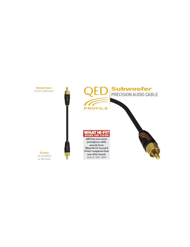 Przewód do subwoofera QED PROFILE | RCA M - RCA M | Wysoka jakość