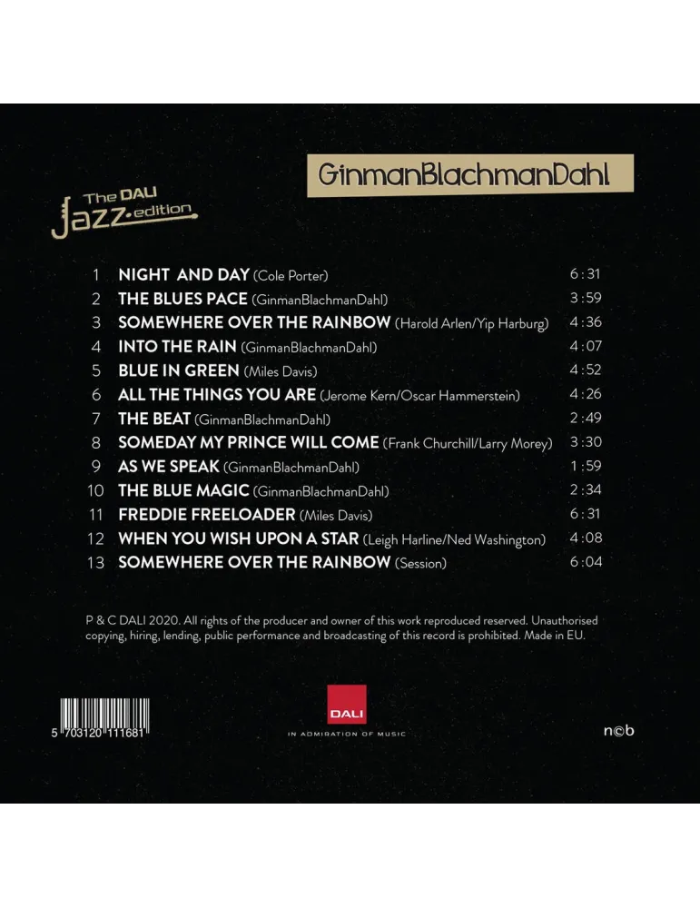 Płyta demonstracyjna THE DALI JAZZ EDITION CD | DALI