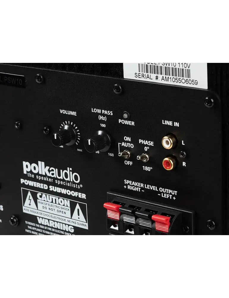Subwoofer PSW 10E | Precyzyjne basy | POLK AUDIO
