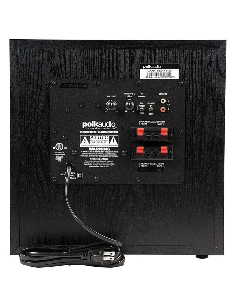 Subwoofer PSW 10E | Precyzyjne basy | POLK AUDIO