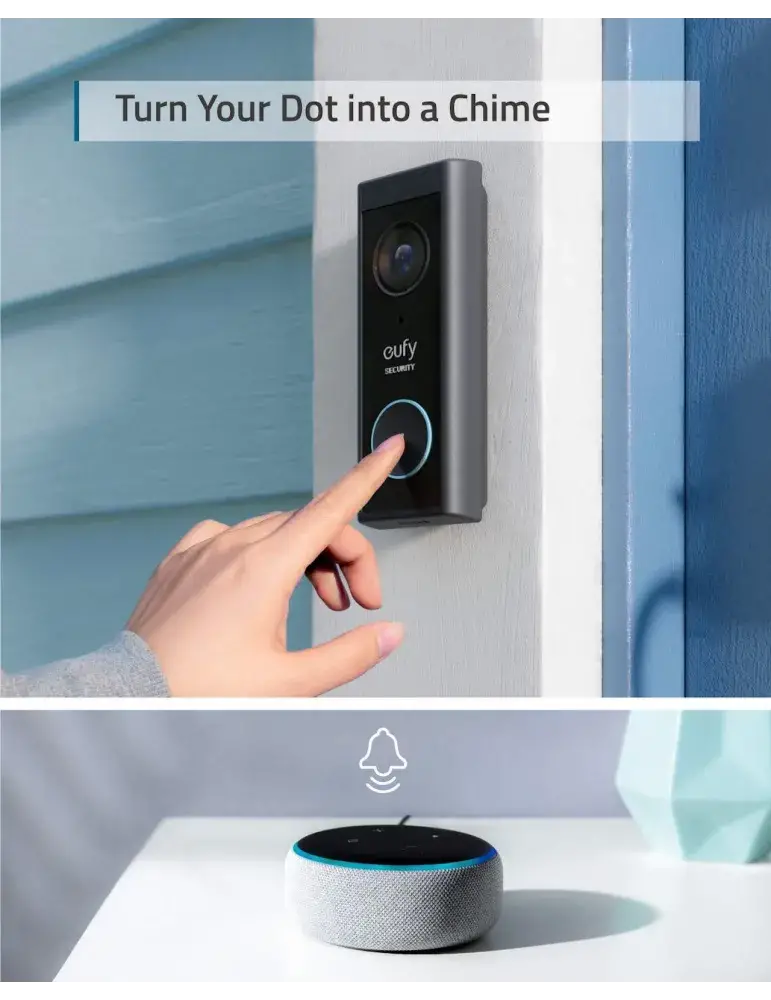 Wideodomofon EUFY Video Doorbell 2K | Bezprzewodowy | AI