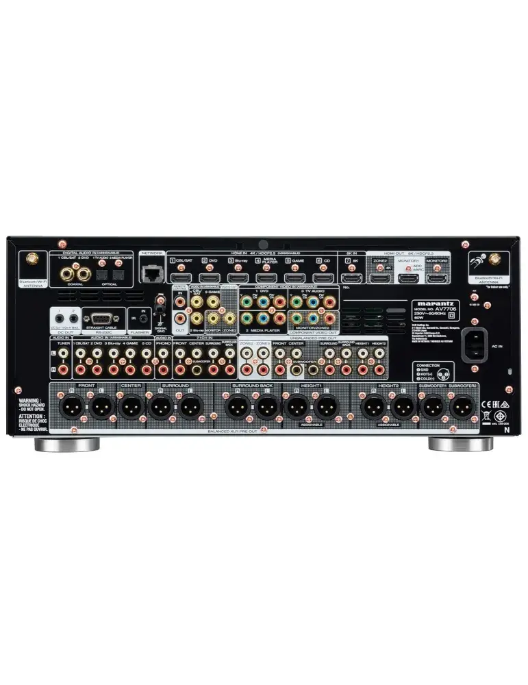 Przedwzmacniacz 8K AV7706 | Wielokanałowy dźwięk | MARANTZ