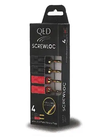 Złącze głośnikowe 4mm QE1880 | Paczka 4 szt. | QED