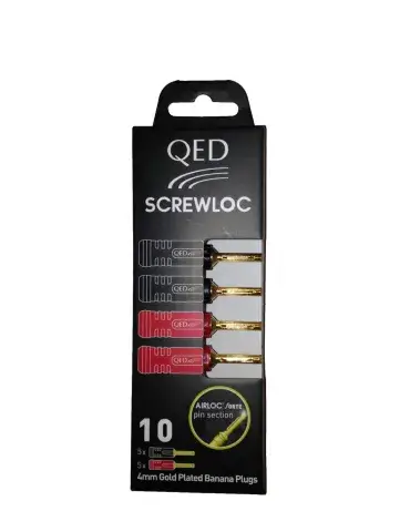 Złącze głośnikowe 4mm QE1885 | Paczka 10 sztuk | QED