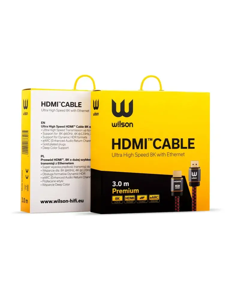 Przewód HDMI 8K Wilson PREMIUM | Ultraszybki kabel 1.5 m