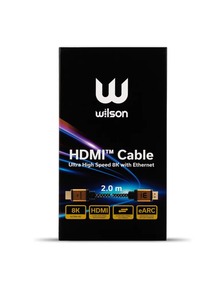 Przewód HDMI WILSON 2.0m | 8K z Ethernet | Ultraszybki