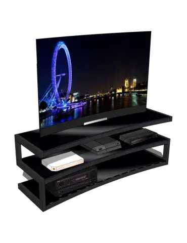 Norstone Esse AV Curve – zakrzywiony stolik RTV/Hi‑Fi 110 cm, udźwig 80/50 kg 2