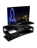 Norstone Esse AV Curve – zakrzywiony stolik RTV/Hi‑Fi 110 cm, udźwig 80/50 kg