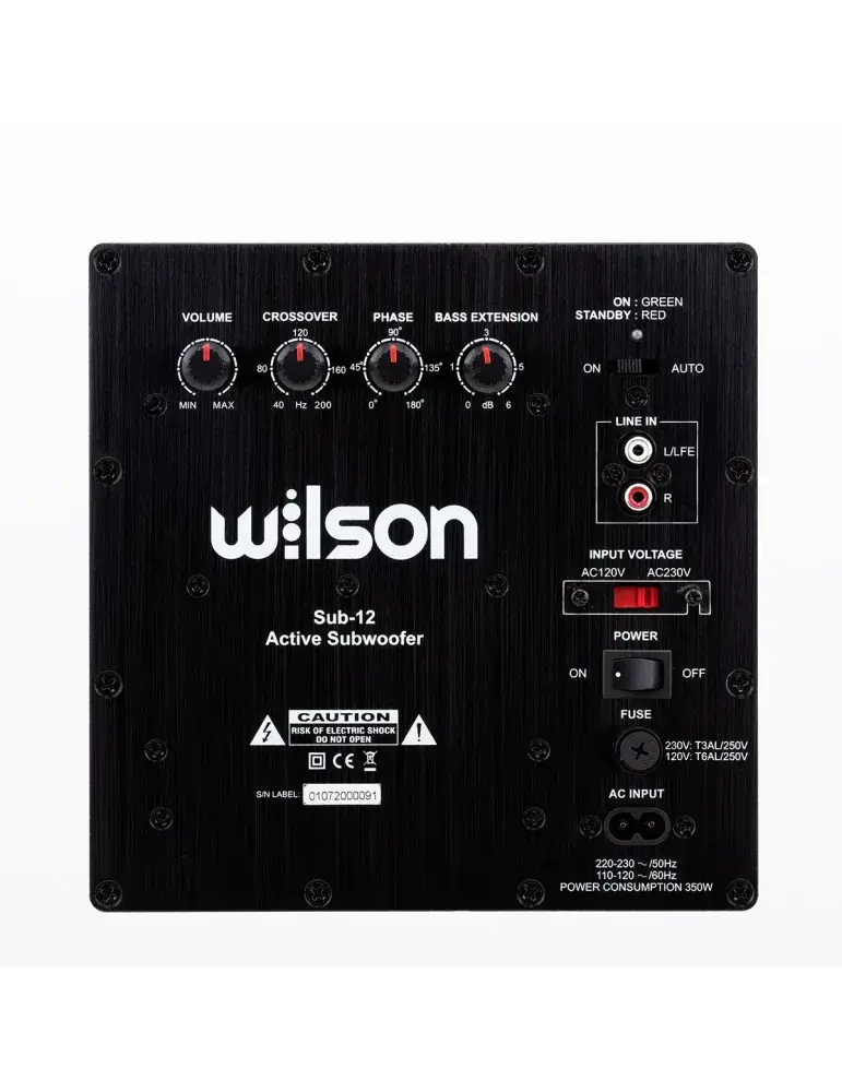 Subwoofer Wilson SUB-12 HGL | Potężny bas 250W