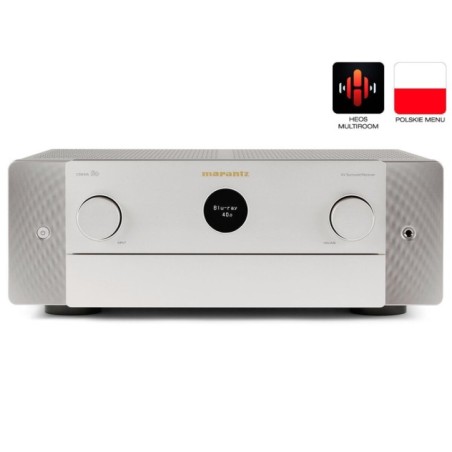 Amplituner z Alexa AirPlay i HEOS CINEMA 50 SREBRNY  - outlet - GLO 122108