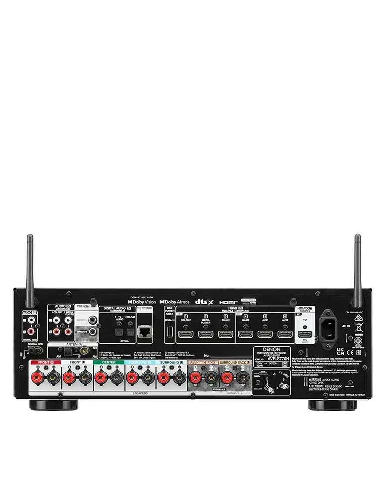 Amplituner Denon AVR-S770H | 8K i dźwięk 3D | Dolby Atmos