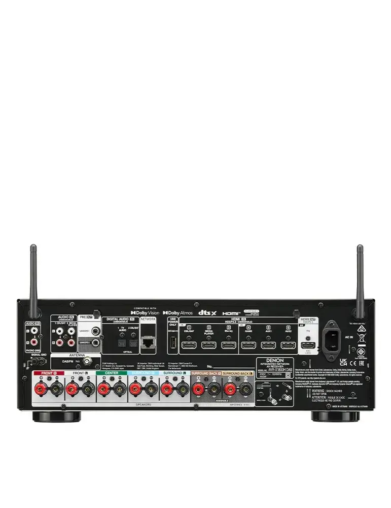 Denon AVR-X1800H DAB | Amplituner 8K i dźwięk 3D | DENON