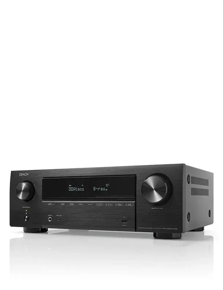 Denon AVR-X1800H DAB | Amplituner 8K i dźwięk 3D | DENON