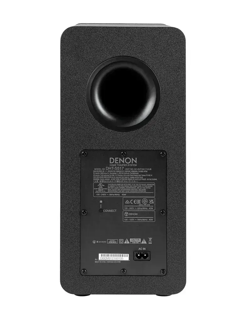 Soundbar Denon DHT-S517 | Dolby Atmos | Subwoofer | DENON