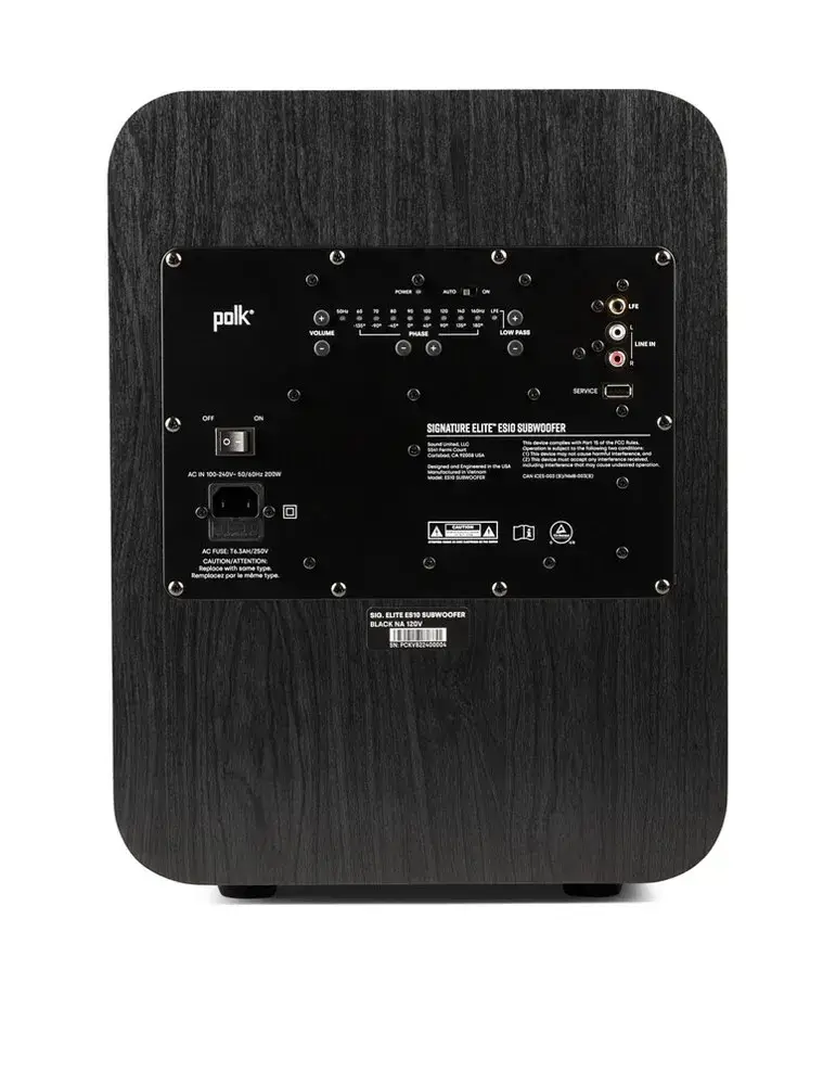 Subwoofer Polk Audio ES10 | Mocny bas i precyzja | POLK AUDIO