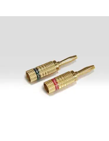 Norstone Banana Plug – pozłacane wtyki bananowe (4 szt.) do kabli głośnikowych