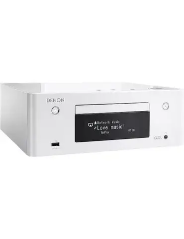 Amplituner stereo Denon RCDN9 | All in one | Biały