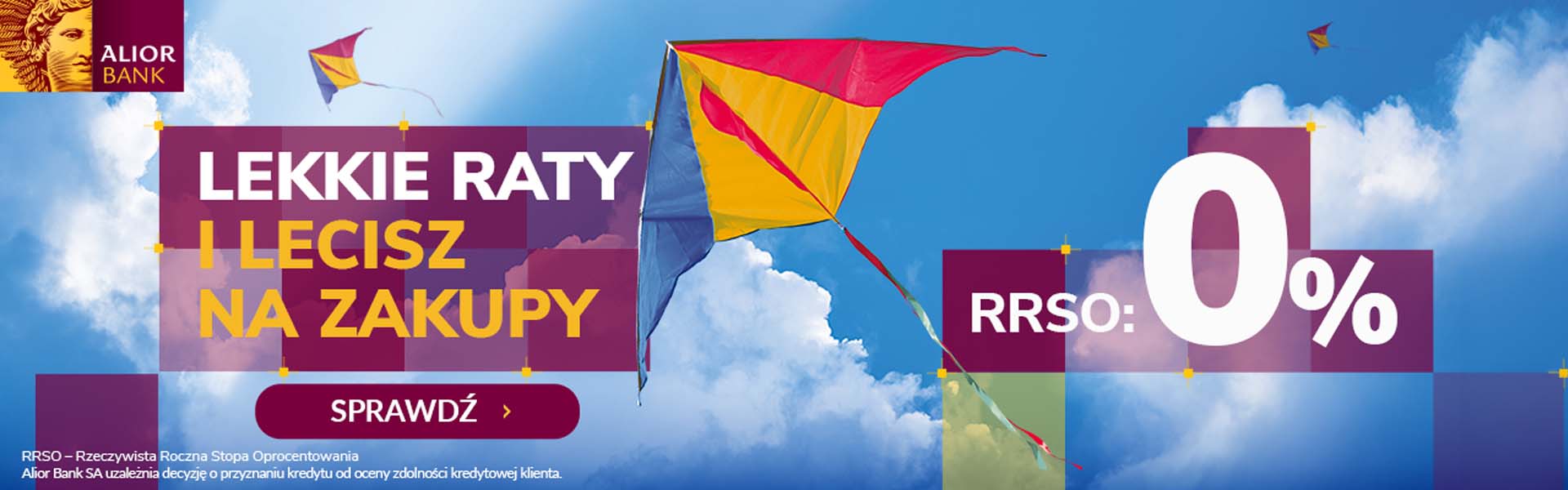 Raty 0% RRSO od Alior Bank