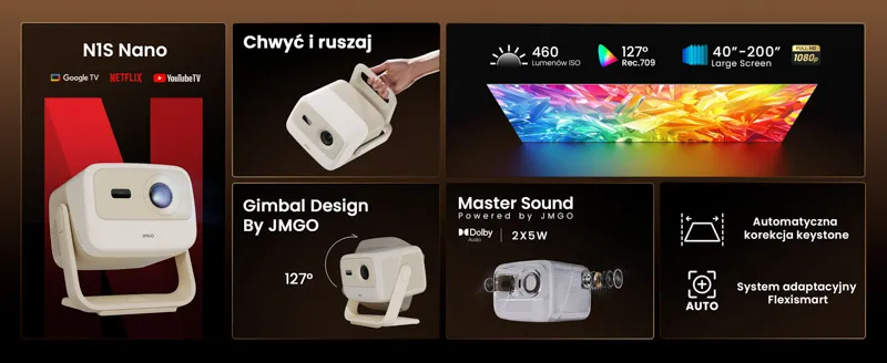 Kompaktowy projektor JMGO N1S Nano