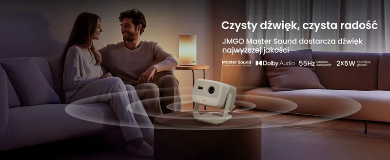Dolby Audio i cicha praca projektora JMGO N1S Nano